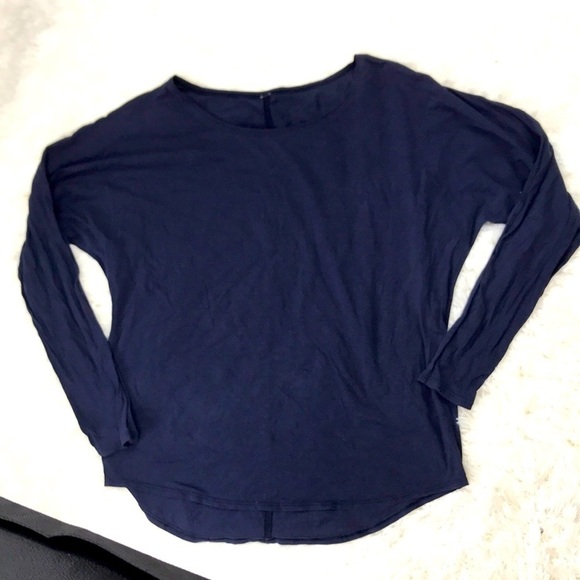Lululemon Seymour Long Sleeve Midnight Navy - Picture 1 of 8
